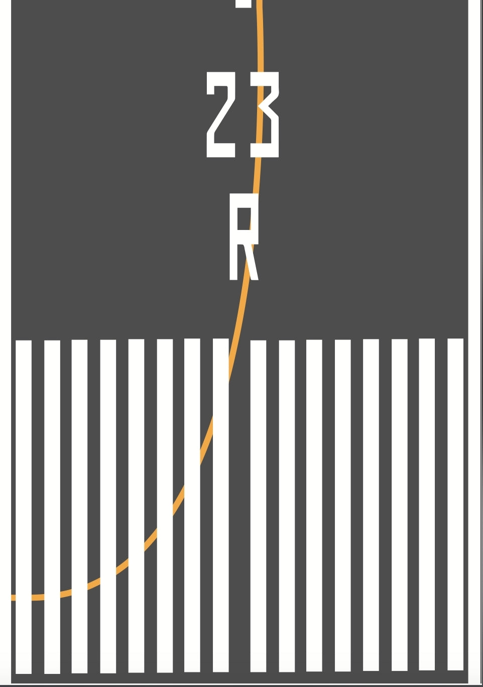 RBF現貨  1:400 RUNWAY 23R SCENE 機場 跑道 RUNWAY  RWY23R-A4 *free shipping* 全球免運費