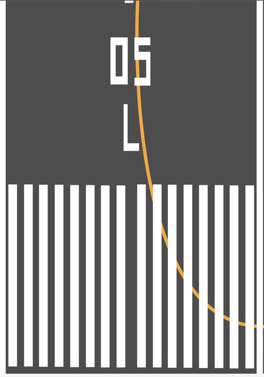 RBF現貨  1:400 RUNWAY 05L SCENE 機場 跑道 RUNWAY  RWY05L-A4 *free shipping* 全球免運費