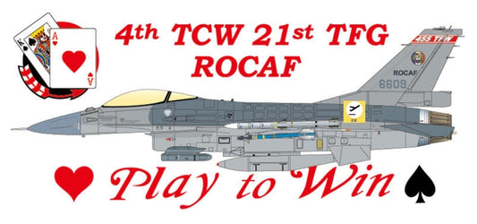 RBF現貨  F-16 21TH RCKU PVC sticker 貼紙 S30-6609 *free shipping* 全球免運費