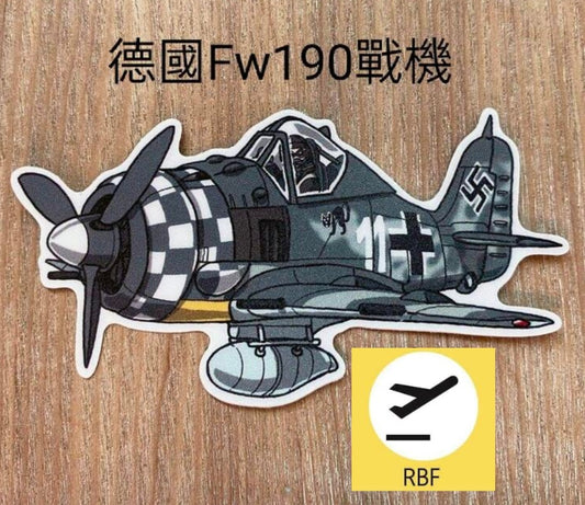 RBF現貨  Mr.Dom Fw-190 WW II PVC sticker 貼紙 S35-FW190 *free shipping* 全球免運費