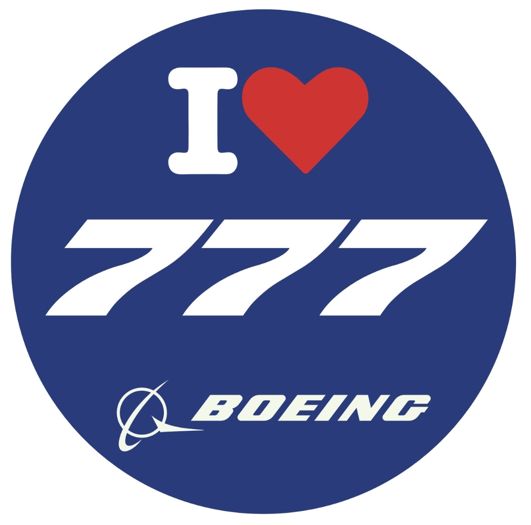 RBF現貨  I LOVE 777 7CM STICKER 貼紙 S-C-LV777 *free shipping* 全球免運費