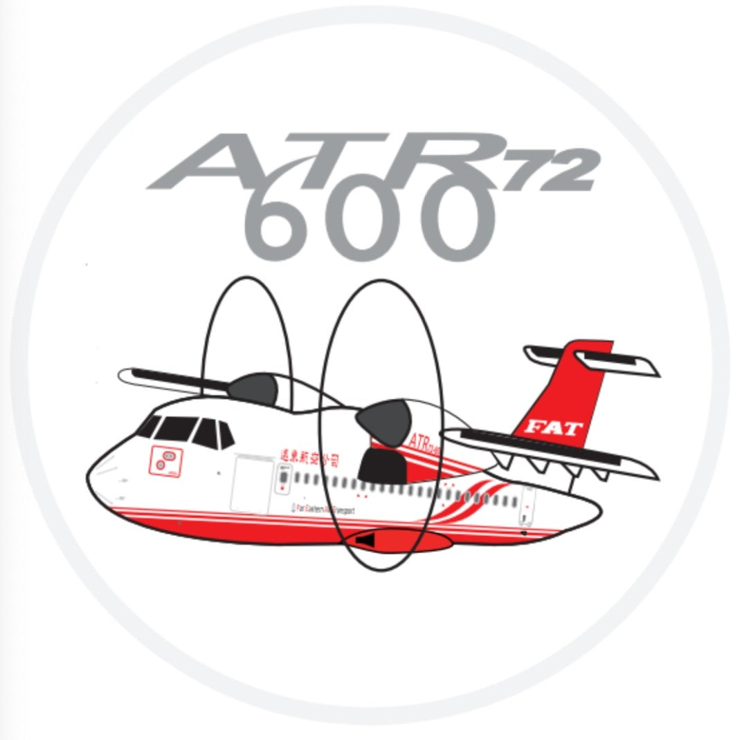 RBF現貨  FAR EASTERN ATR-72 7CM STICKER 貼紙 S-C-AT72-FAT *free shipping* 全球免運費