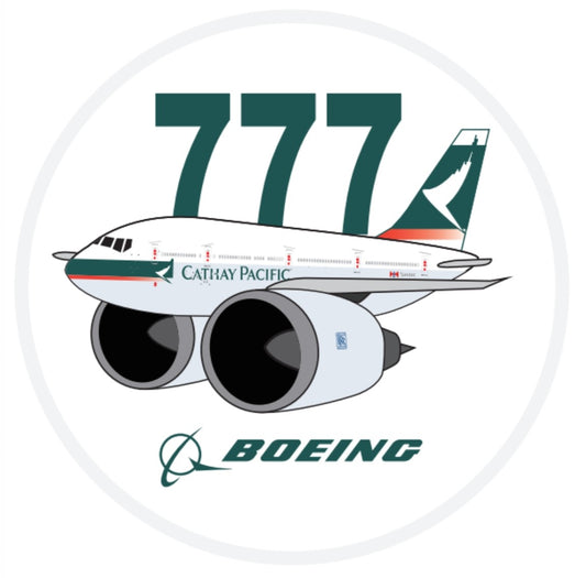 RBF現貨   CATHAY 777 7CM STICKER 貼紙 S-C-777-CX *free shipping* 全球免運費