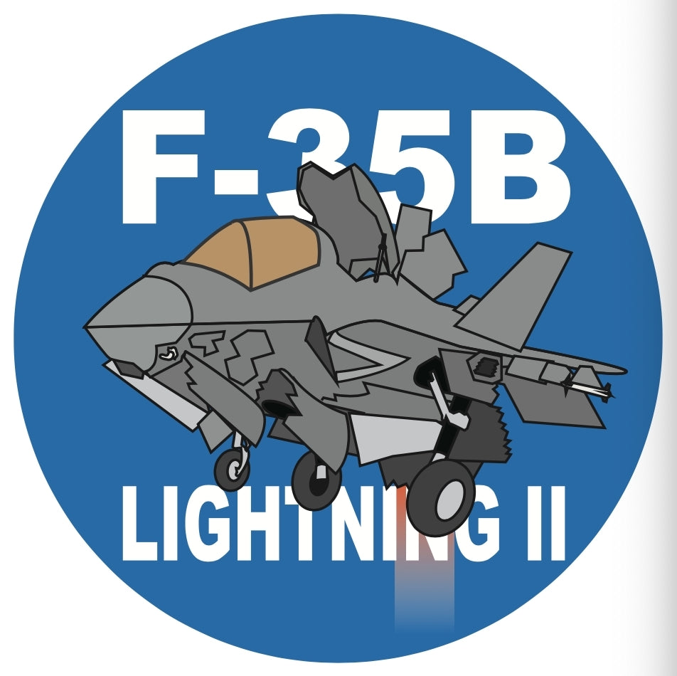 RBF現貨  F-35B 7CM STICKER 貼紙 S-C-F35B *free shipping* 全球免運費