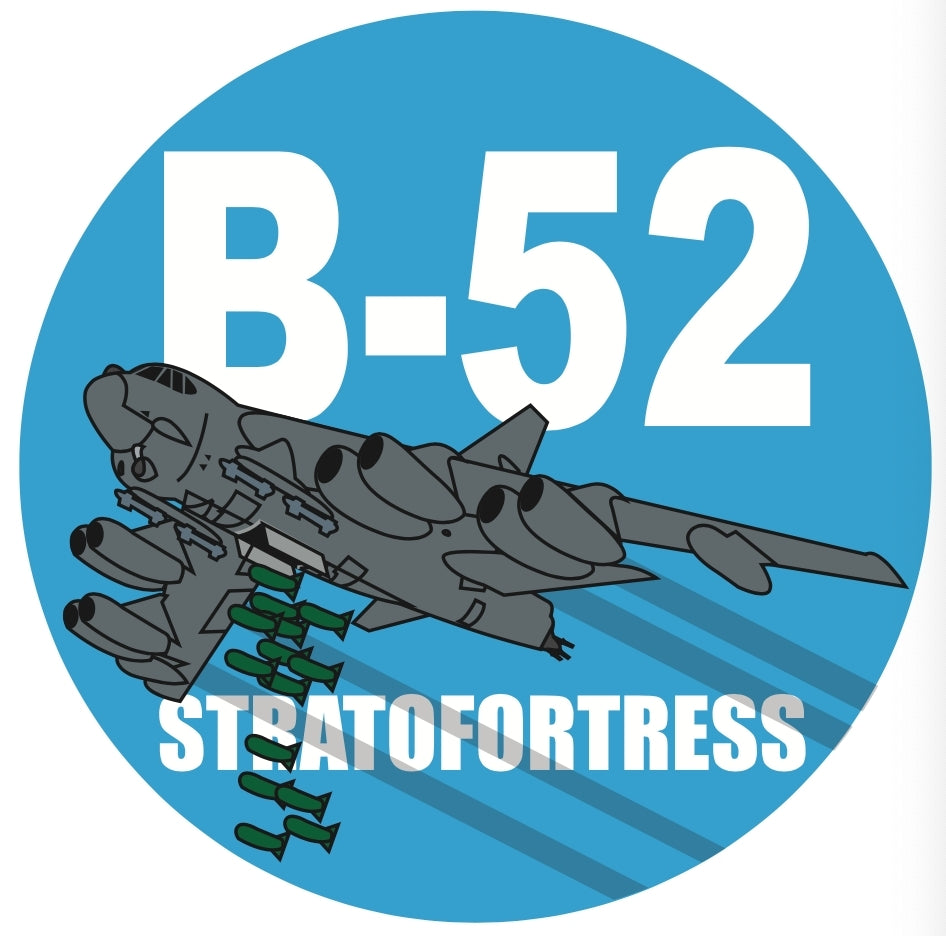 RBF現貨  B-52 7CM STICKER 貼紙 S-C-B52 *free shipping* 全球免運費
