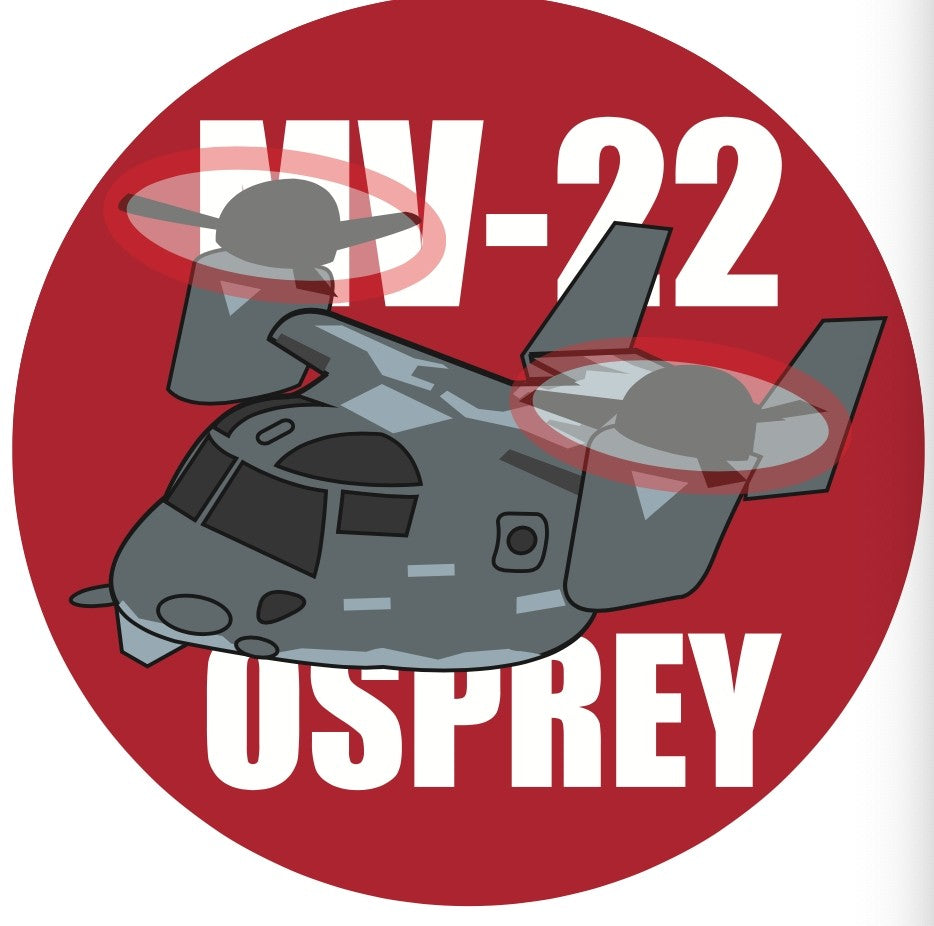 RBF現貨  MV-22 7CM STICKER 貼紙 S-C-MV22-US *free shipping* 全球免運費