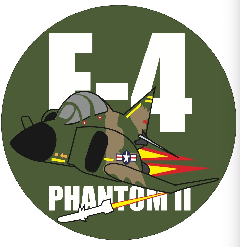 RBF現貨  USAF F-4 7CM STICKER 貼紙 S-C-F4-US *free shipping* 全球免運費