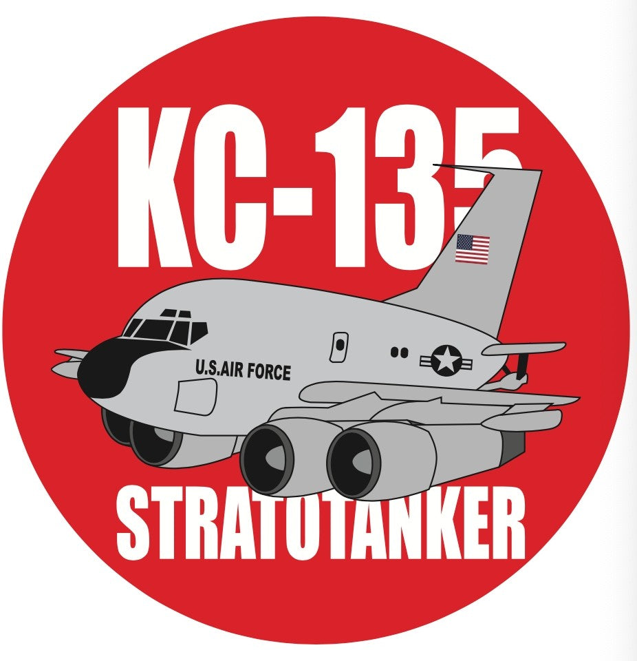 RBF現貨  KC-135 7CM STICKER 貼紙 S-C-KC135-US *free shipping* 全球免運費