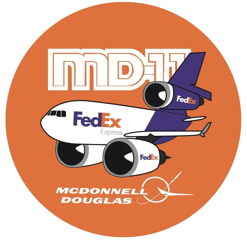 RBF現貨   FEDEX MD-11 7CM STICKER 貼紙 S-C-MD11-FX *free shipping* 全球免運費