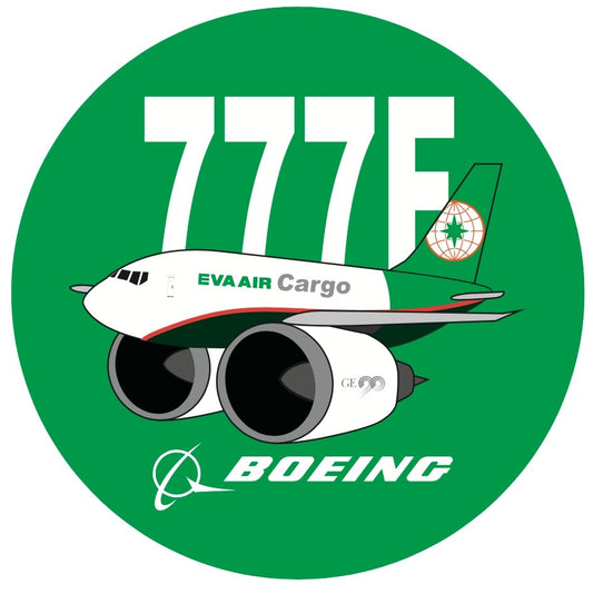 RBF現貨  EVA AIR 777F 7CM STICKER 貼紙 S-C-777F-BR *free shipping* 全球免運費
