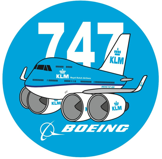 RBF現貨  KLM 747 7CM STICKER 貼紙 S-C-747-KL *free shipping* 全球免運費