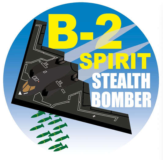 RBF現貨  B-2 SPIRIT 7CM STICKER 貼紙 S-C-B2 *free shipping* 全球免運費