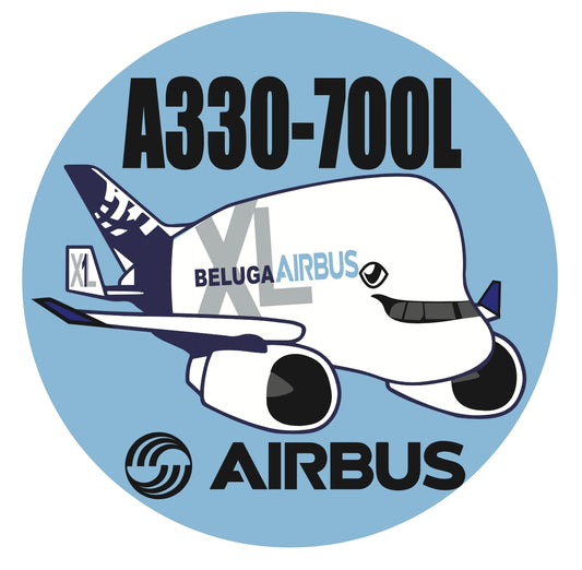 RBF現貨  AIRBUS BELUGA XL 7CM STICKER 貼紙 S-C-BELUGAXL *free shipping* 全球免運費