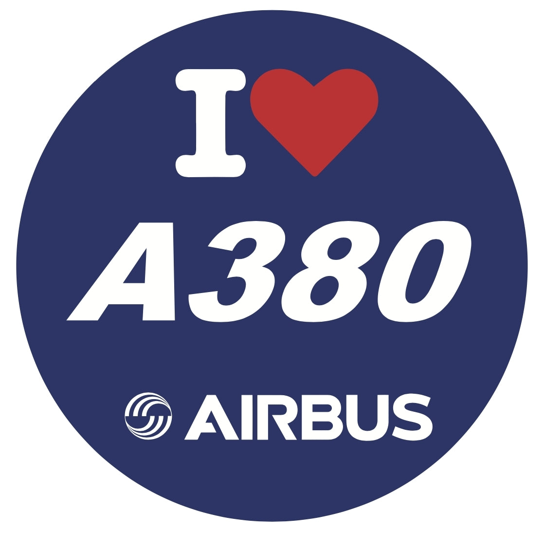 RBF現貨  I LOVE A380 7CM STICKER 貼紙 S-C-LV380 *free shipping* 全球免運費
