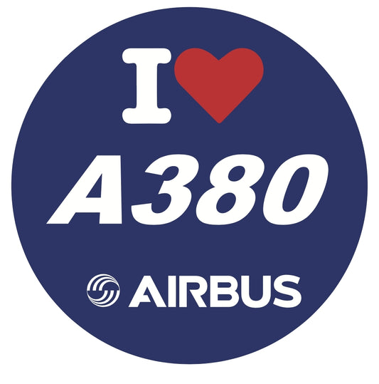 RBF現貨  I LOVE A380 7CM STICKER 貼紙 S-C-LV380 *free shipping* 全球免運費