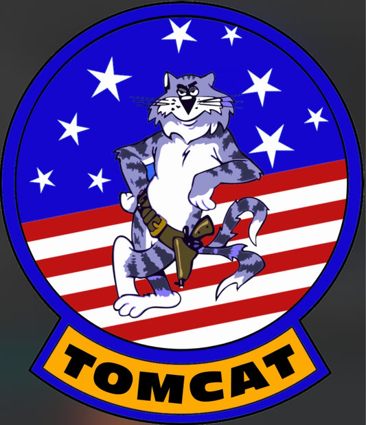 RBF現貨  TOMCAT 10CM STICKER 貼紙 S-C-TOMCATB *free shipping* 全球免運費