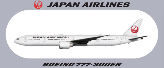 RBF現貨  JAPAN 777-300ER STICKER 20x8.8cm 貼紙 S-R-77W-JL *free shipping* 全球免運費