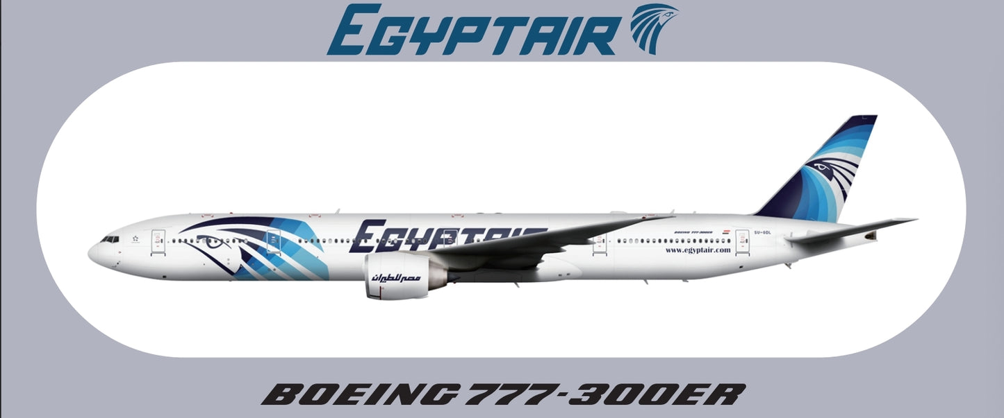 RBF現貨  EGYPT 777-300ER STICKER 20x8.8cm 貼紙 S-R-77W-MS *free shipping* 全球免運費