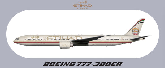 RBF現貨  ETIHAD 777-300ER STICKER 20x8.8cm 貼紙 S-R-77W-EY-ETB *free shipping* 全球免運費