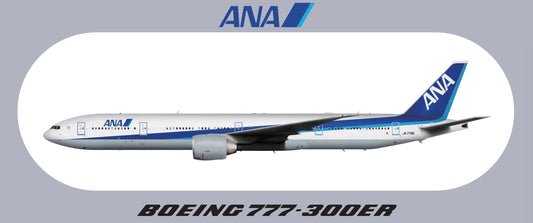 RBF現貨  ANA 777-300ER STICKER 20x8.8cm 貼紙 S-R-77W-NH *free shipping* 全球免運費