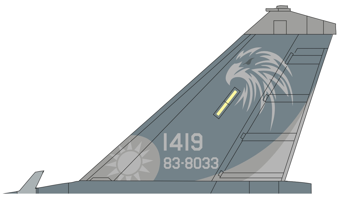 RBF現貨  ROCAF 1419 STICKER 10CM 貼紙 S-T-TW1419 *free shipping* 全球免運費