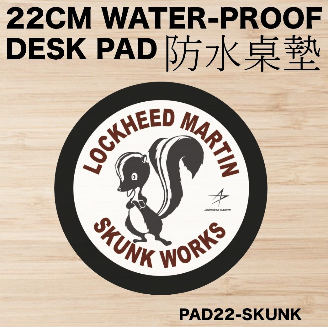 RBF絕版  SKUNK WORKS DESK PAD 22CM 桌墊 PAD22-SKUNK *free shipping* 全球免運費