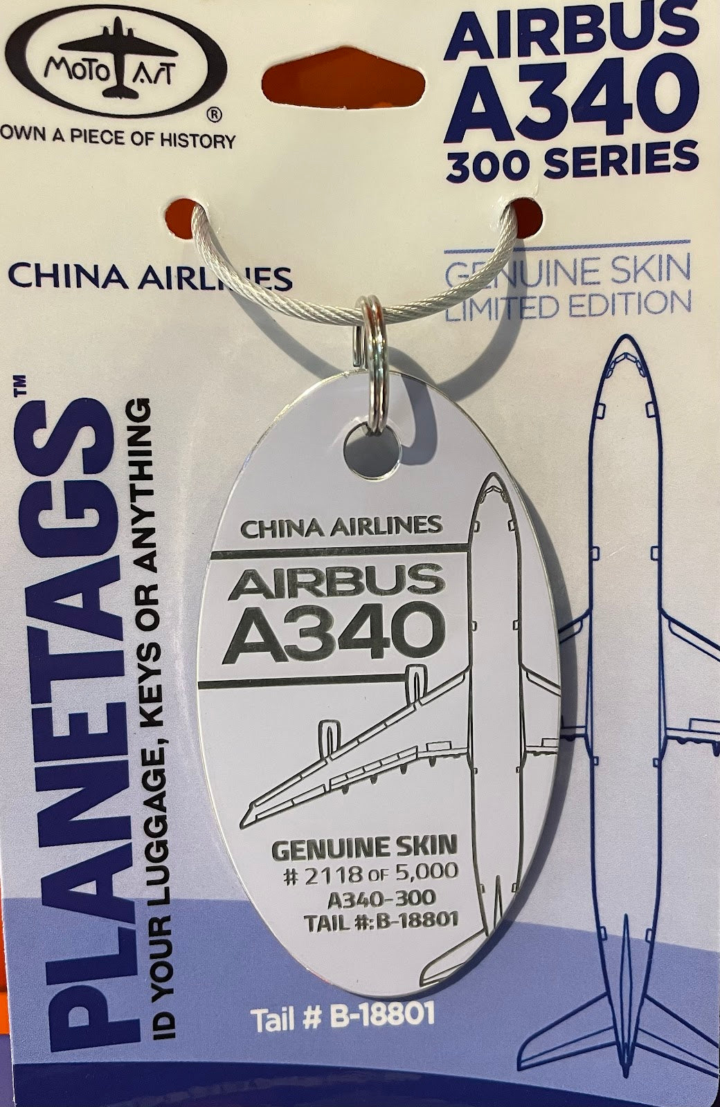 RBF現貨   PLANETAG CHINA AIRLINES A340 B-1880 763961286226 *free shipping* 全球免運費