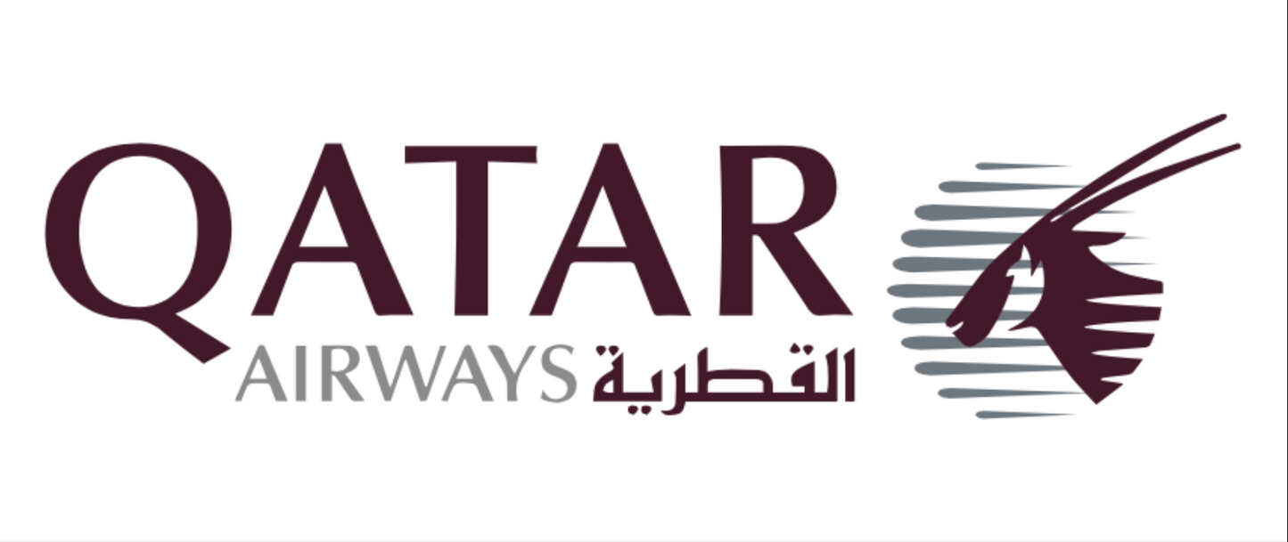 RBF現貨  Logo QATAR 20X8.8CM STICKER 貼紙 S-R-QR *free shipping* 全球免運費