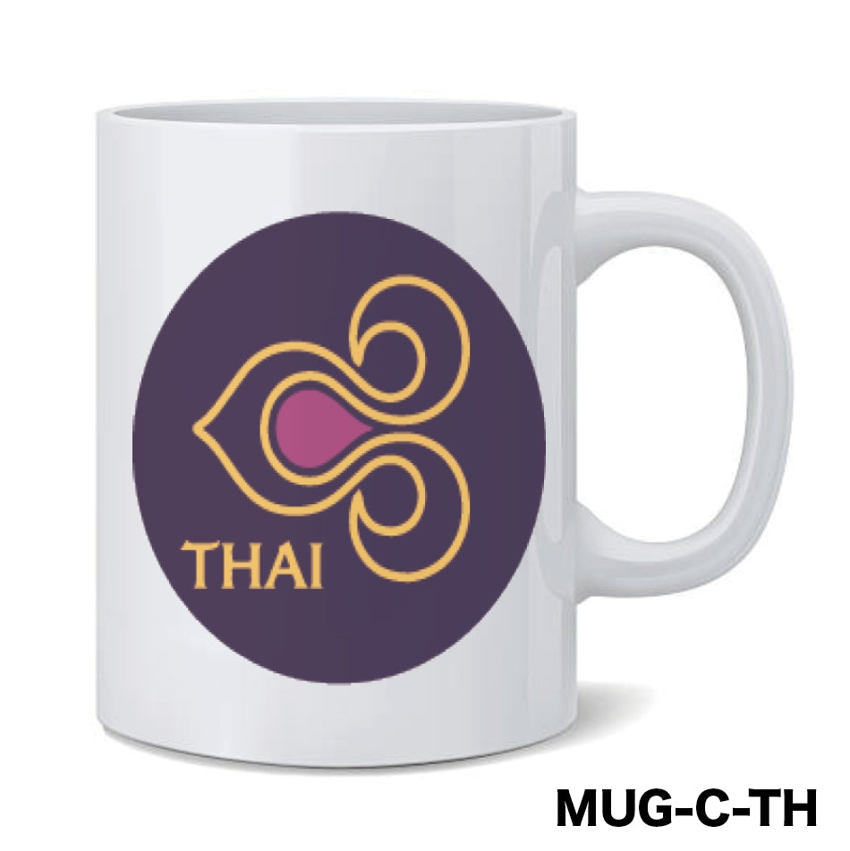 RBF絕版  THAI AIRWAYS MUG 馬克杯 MUG-C-TH *free shipping* 全球免運費