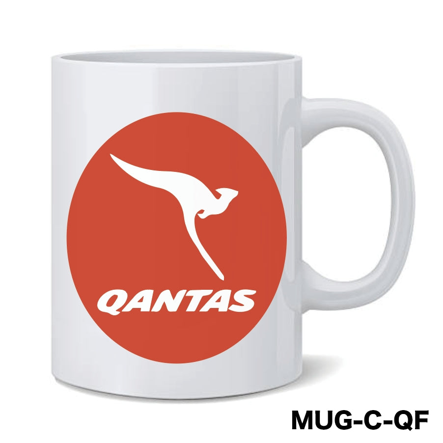 RBF絕版  QANTAS MUG 馬克杯 MUG-C-QF *free shipping* 全球免運費