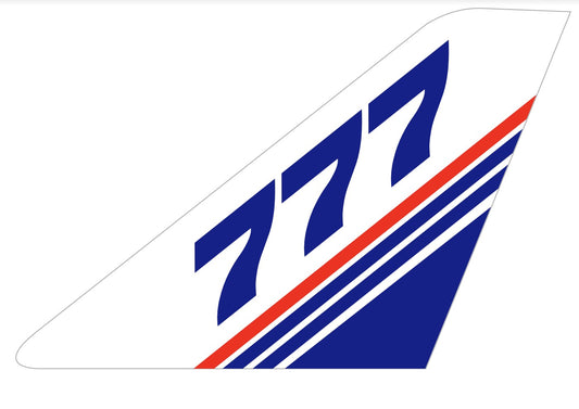 RBF現貨  777 Sticker 10CM 貼紙 S-T-777 *free shipping* 全球免運費