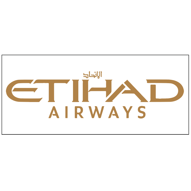 RBF現貨  Logo ETIHAD AIR 20X8.8CM STICKER 貼紙 S-R-ETIHAD *free shipping* 全球免運費