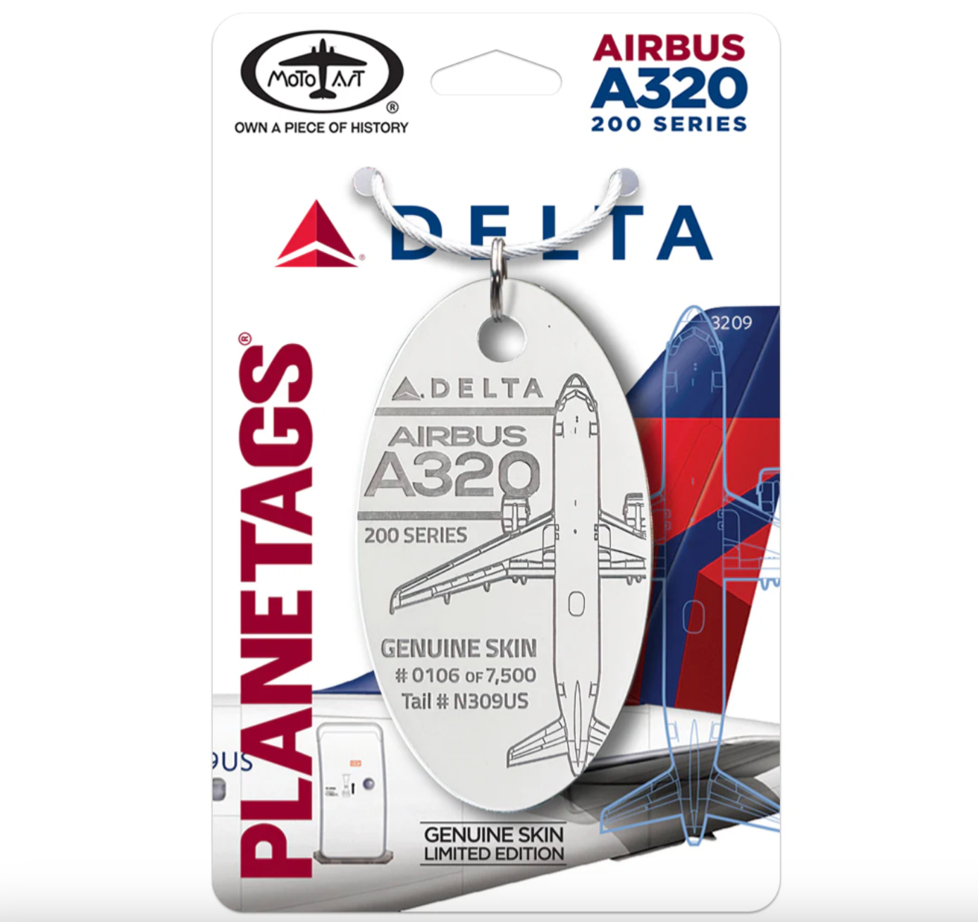 RBF絕版  PLANETAGS A320 DELTA 721352897857 *free shipping* 全球免運費