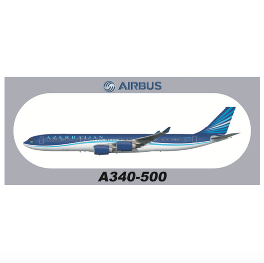 RBF現貨  AZERBAIJAN A340-500 20X8.8CM STICKER S-R-A345-4K *free shipping* 全球免運費