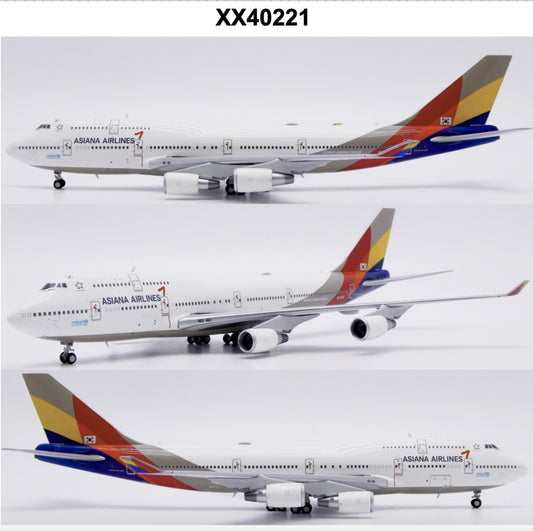 RBF現貨 JC 金屬 1:400 Asiana 747-400 Last Flight HL7 XX40221 *free shipping* 全球免運費
