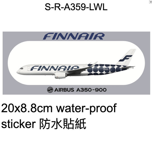RBF現貨  FINNAIR A350-900 Sticker 20x8.8cm 貼紙 S-R-A359-LWL *free shipping* 全球免運費