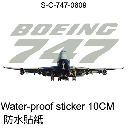 RBF現貨  747 Sticker 10cm 貼紙 S-C-747-0609 *free shipping* 全球免運費