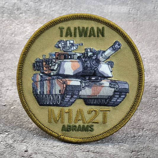 RBF現貨  TAIWAN M1A2T ABRAMS patch 10cm 臂章 ARM-M1A2T-G *free shipping* 全球免運費