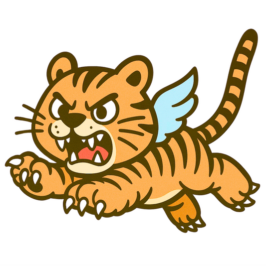 RBF現貨  FLYING TIGER STICKER 10CM 貼紙 S-FTQ *free shipping* 全球免運費