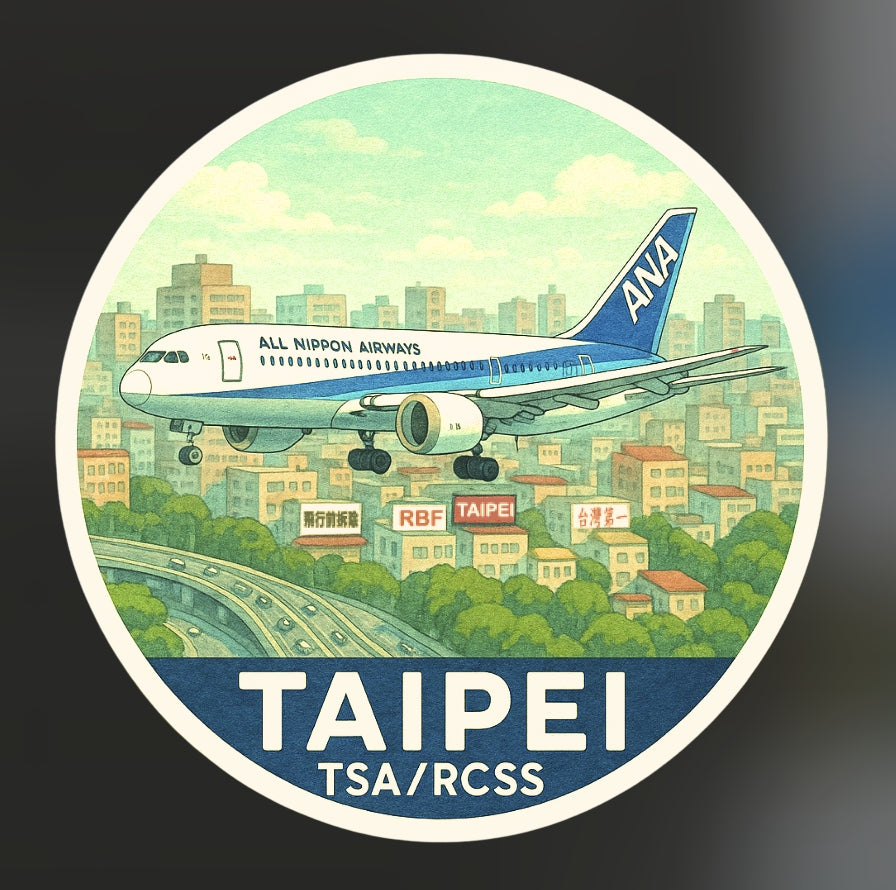 RBF現貨 Taipei Songshan RCSS sticker 10cm 貼紙 S-TTRNH78