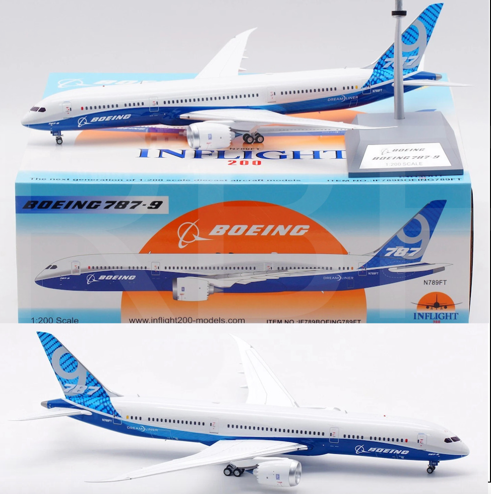 RBF絕版 IF 金屬 1:200 787-9 Dreamliner N789FT IF789BOEING789FT *free shipping* 全球免運費