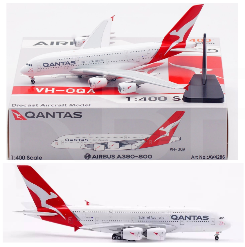RBF現貨 AV 金屬 1/400 VH-OQA Qantas A380-842 AV4286 *free shipping* 全球免運費