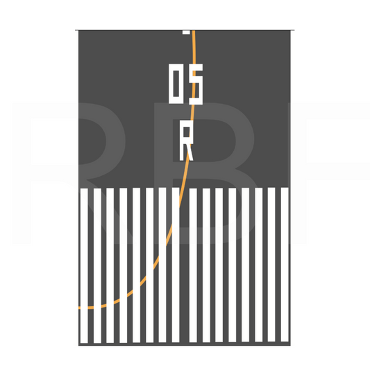 RBF現貨  1:400 RUNWAY 05R 跑道 A4 RWY05R-A4 *free shipping* 全球免運費