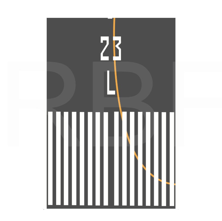 RBF現貨  1:400 RUNWAY 23L 跑道 A4 RWY23L-A4 *free shipping* 全球免運費