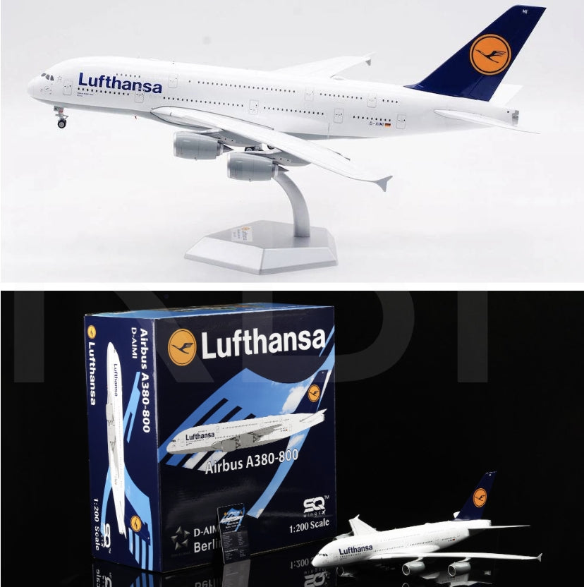 RBF絕版 SQ 金屬 1:200 Lufthansa A380 flaps down L2079FD *free shipping* 全球免運費