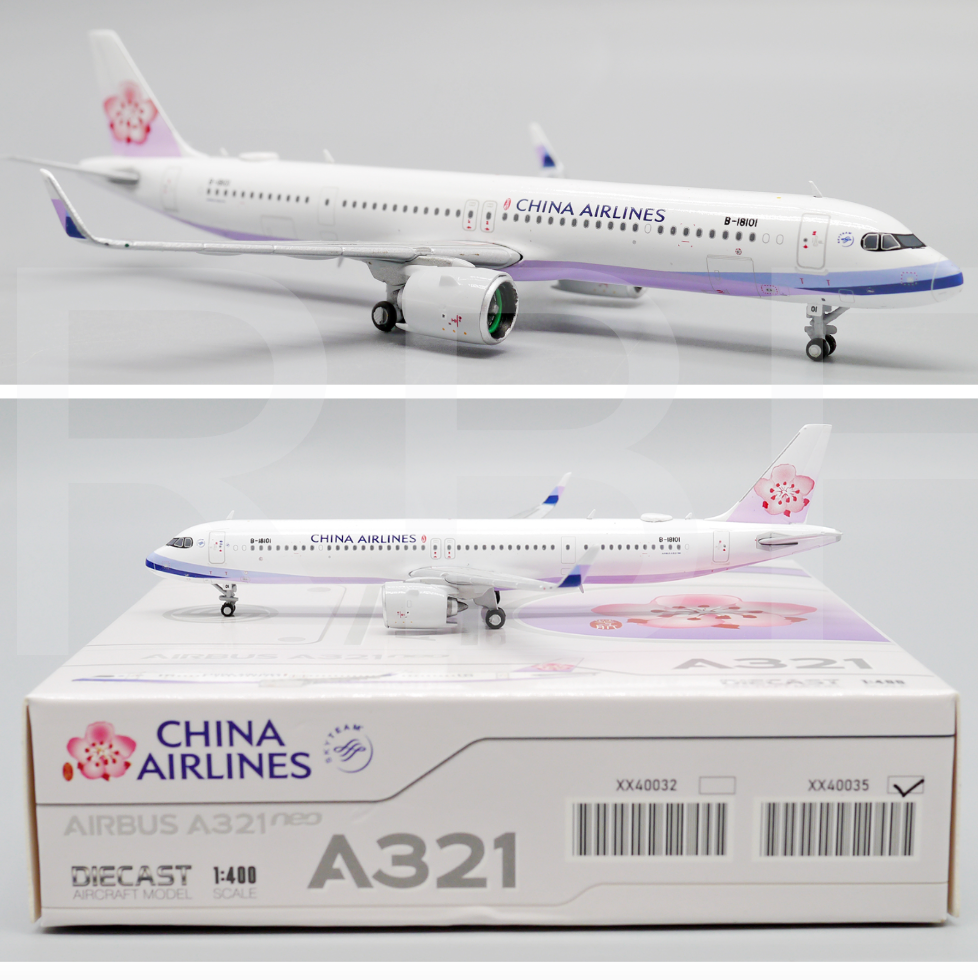 RBF 現貨 JC 1:400 China Airlines A321NEO B-18 XX40035 全球免運 Free Shipping Worldwide
