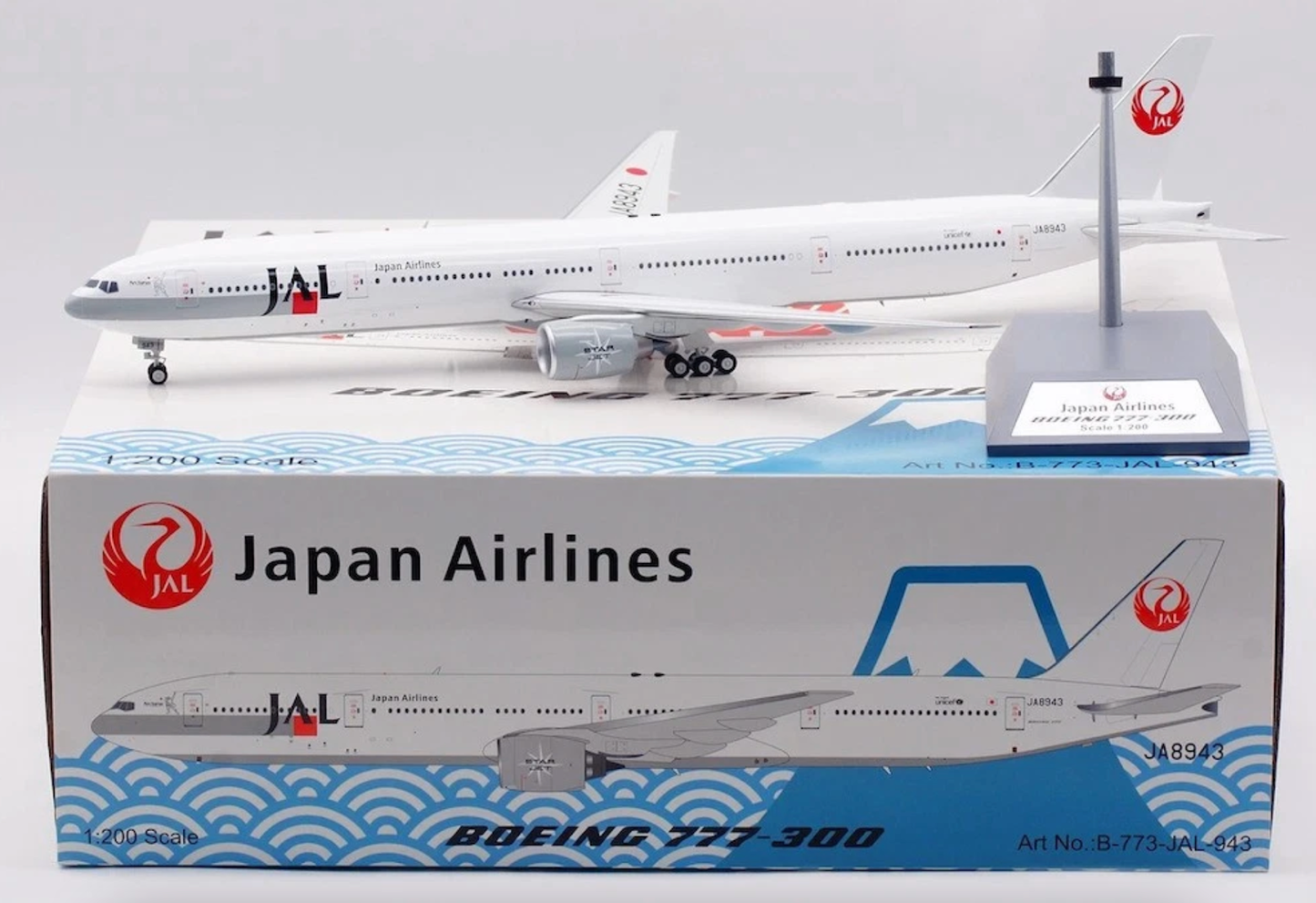 RBF絕版 IF 金屬 1:200 JAL 777-346 JA8943 B-773-JAL-943 *free shipping* 全球免運費
