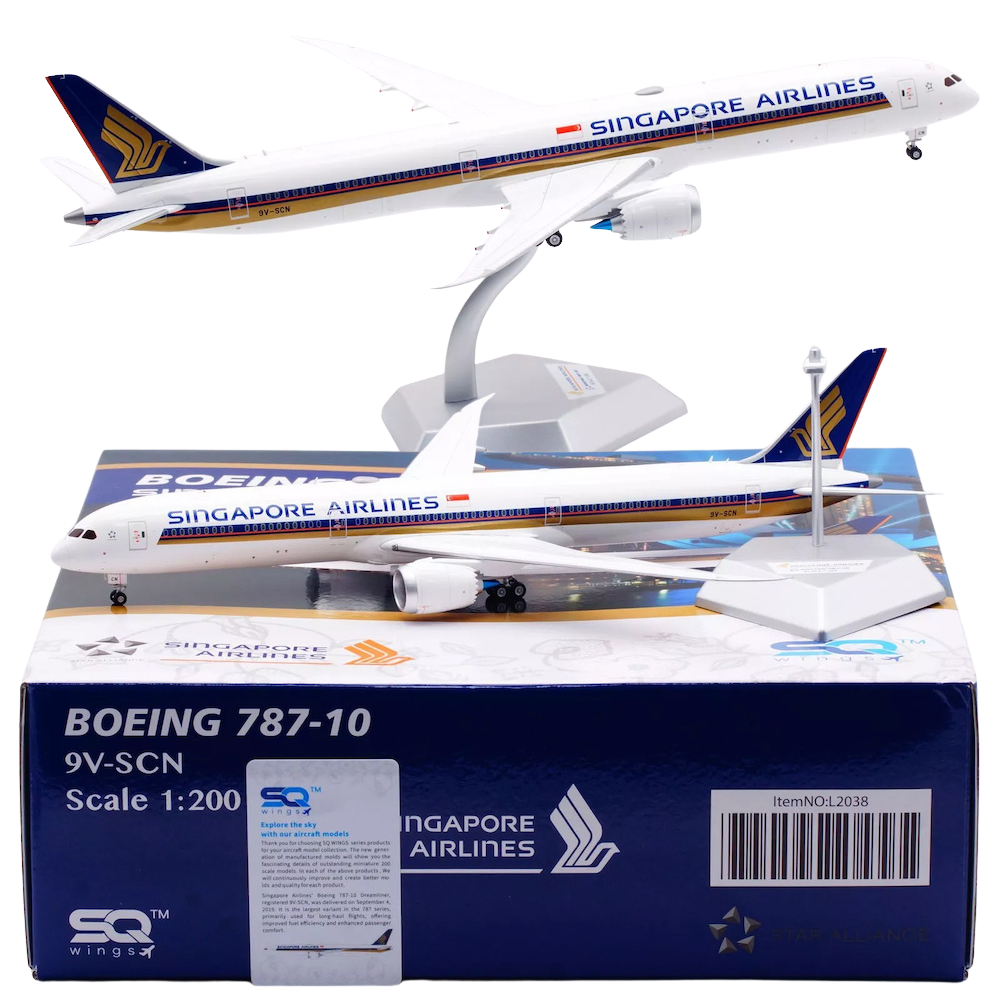 RBF 現貨 SQ 1:200 Singapore 787-10 9V-SCN L2038 全球免運 Free Shipping Worldwide