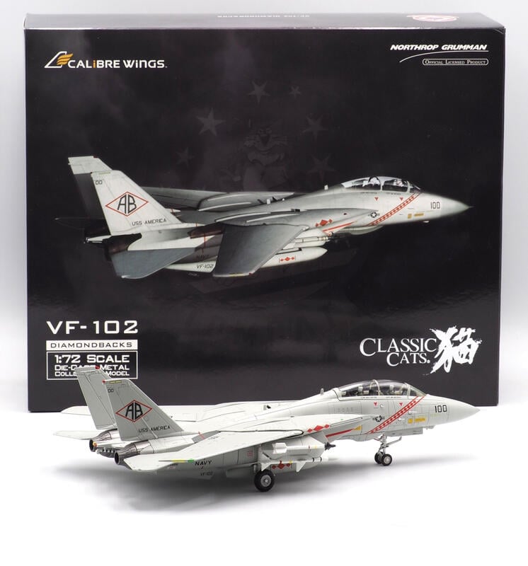RBF現貨 CAW 金屬 Grumman F-14A Tomcat VF-102 1:72 CA721416 *free shipping* 全球免運費