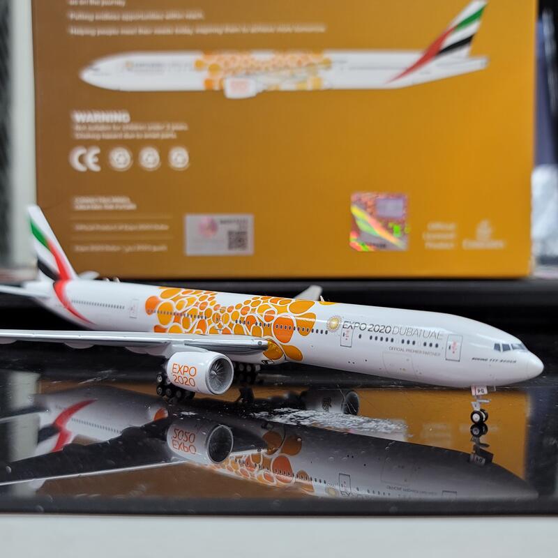 RBF絕版 GJ 金屬 1:400 Emirates 777-300ER orange Expo GJUAE1816 *free shipping* 全球免運費